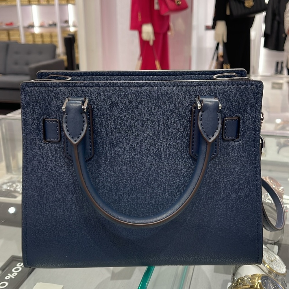 Michael Kors Hamilton Small Satchel Shoulder Crossbody Bag 
Navy Multi 
NWT - Picture 10 of 16